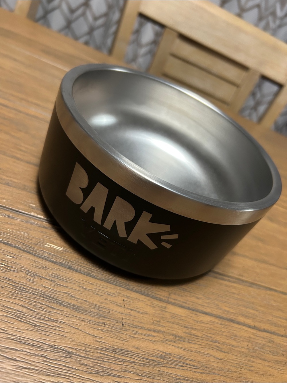 Yeti “Bark” Matte Black Stainless Steel Pet Bowl